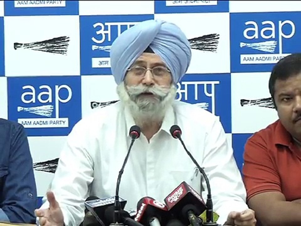 AAP's H S Phoolka Press Brief Untraceable 1984 Witness speak (In Punjabi)