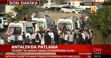 Son Dakika! Antalya Ticaret ve Sanayi Odası Otoparkında Patlama