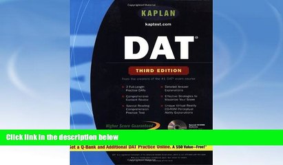 For you Kaplan DAT with CD-ROM: Third Edition (Kaplan Dat (Dental Admission Test))