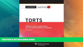 Big Deals  Casenote Legal Briefs: Torts, Keyed to Goldberg, Sebok,   Ziprusky, Third Edition  Best