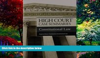 Big Deals  High Court Case Summaries on Constitutional Law, Keyed to Stone  Best Seller Books Most