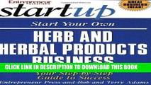 [PDF] Start Your Own Herb and Herbal Products Business (Start Your Own Herb   Herbal Products