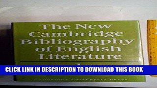 Read Now The New Cambridge Bibliography of English Literature: Volume 1, 600-1660 PDF Online