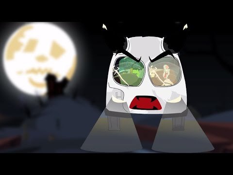 rodas no ônibus | crianças assustadores de música | crianças rima | Wheels On The Bus | Scary Rhyme