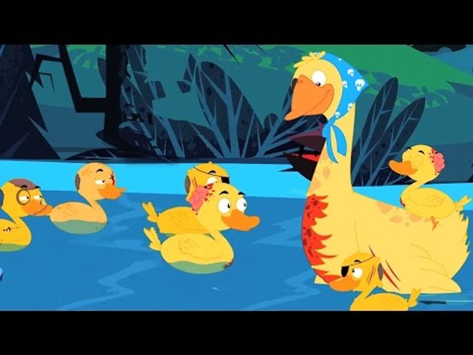 Cinco patos pequenos|infantis Rimas | Poemas para crianças em Português