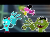 monstro dedo família | Cartoon para crianças | vídeo educativo | assustador Rima | Finger Family