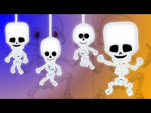 Esqueleto Dedo Família | Cartoon para crianças | berçário do rima | Scary Skeleton Finger Family