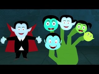 Скачать видео: Vampiro Dedo Família | Berçário rima | Dedo Canção | assustador Canções | Vampire Finger Family Song