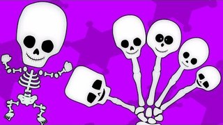 esqueleto dedo família | Rima de berçário | MIÚDOS Coleção | Skeleton Finger Family | Preschool Song
