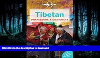 FAVORITE BOOK  Lonely Planet Tibetan Phrasebook   Dictionary (Lonely Planet Phrasebook and