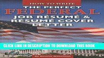 [PDF] How to Write the Perfect Federal Job Resume   Resume Cover Letter: With Companion CD-ROM