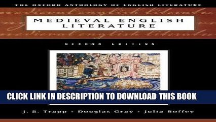 [Free Read] The Oxford Anthology of English Literature: Volume 1: Medieval English Literature Full