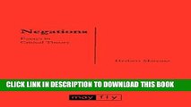 [EBOOK] DOWNLOAD Negations: Essays in Critical Theory PDF