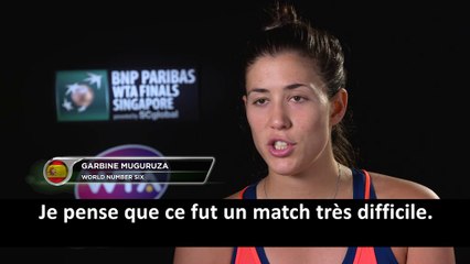 Masters - Muguruza : "Ça se résume à quelques points"