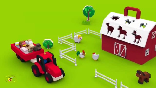 Dessins animés pour bébés en français. Learn French, Apprendre les animaux de la ferme et leurs cris