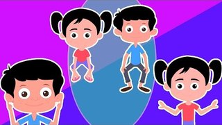 Head, Shoulder, Knees & Toes Kids Rhymes | Đầu, vai, Đầu gối và ngón chân trẻ em hát | vần điệu trẻ