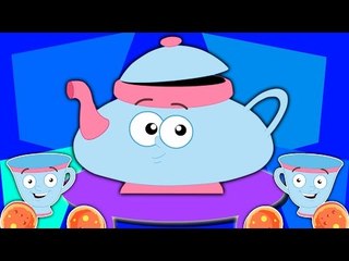 I am a Little Teapot Nursery Rhyme | tôi là một chút vần điệu ấm trà cho trẻ em | ươm vần