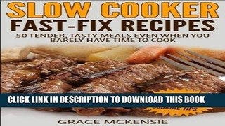 Ebook Slow Cooker Fast-Fix Recipes: 50 Tender, Tasty Meals Even When You Barely Have Time To Cook