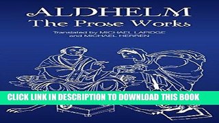 [Free Read] Aldhelm: the Prose Works Free Online