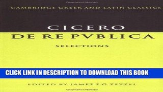 [Free Read] Cicero: De re publica: Selections Full Online