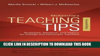 [Free Read] McKeachie s Teaching Tips Full Online