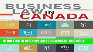 [Free Read] Business Law in Canada, Eleventh Canadian Edition, Free Online