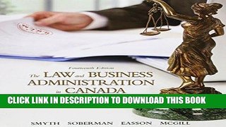 [Free Read] The Law and Business Administration in Canada, Loose Leaf Version (14th Edition) Full