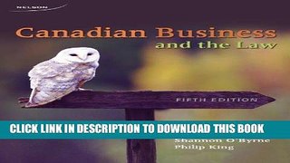 [Free Read] Canadian Business and the Law Free Online