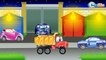 Cars & Trucks Cartoons - The Fire Truck with The Police Car | Emergency Vehicles Cartoon for kids