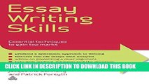 [Free Read] Essay Writing Skills: Essential Techniques to Gain Top Marks Full Online