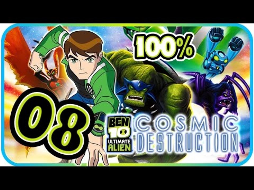 Ben 10 Cosmic Destruction Walkthrough Part 8 (PS3, X360, PS2, PSP, Wii) 100% Great Wall Boss