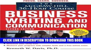 [Free Read] The McGraw-Hill 36-Hour Course in Business Writing and Communication, Second Edition