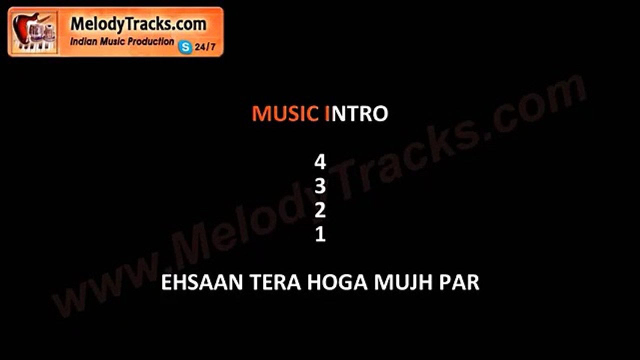 Ehsaan tera hoga mujh par | VIDEO Karaoke | Mohammad Rafi