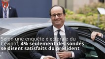 François Hollande pointé à 96% d'impopularité
