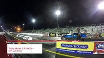 Tesla Model S P100D Corvette Z06 Drag Racing 1-4 Mile