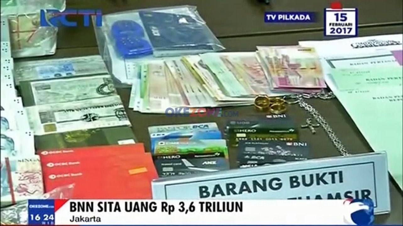 BNN Sita Hasil Pencucian Uang Narkotika Senilai Rp 3,6 Triliun