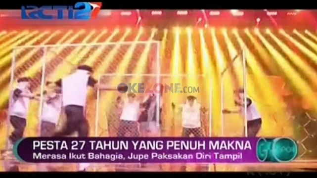 Jupe Paksakan Diri Tampil di HUT RCTI 27