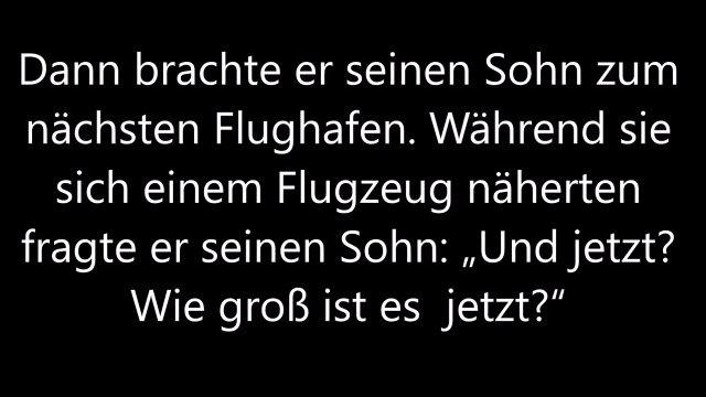 [Impulse] Ein kleiner Junge fragte seinen Vater, wie groß ist Gott