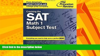 FULL ONLINE  Cracking the SAT Math 1 Subject Test (College Test Preparation)