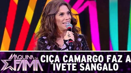 Ciça Camargo encarna Ivete Sangalo na Máquina