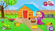 Masha and the Bear - Masha Garden Cleaning - (Маша и Медведь игры для детей) Masha Games for Kids