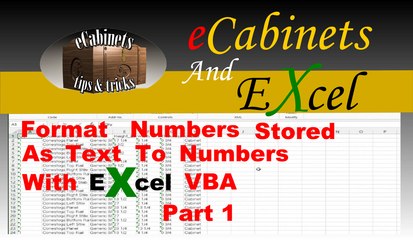 Convert numbers stored as text  to numbers with excel vba Part1