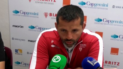 Avant Bourgoin - Biarritz, le coach des avants du BO Frédéric Garcia s'exprime