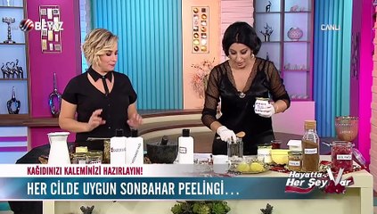 Şems Arslan'dan her cilt tipine uygun sonbahar peelingi