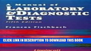 [FREE] EBOOK A Manual of Laboratory   Diagnostic Tests (Manual of Laboratory   Diagnostic Tests,