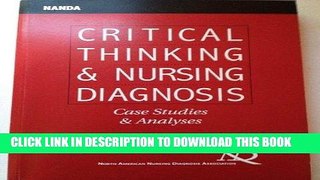 [READ] EBOOK Critical Thinking and Nursing Diagnoses: Case Studies and Analyses BEST COLLECTION