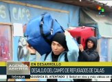 Francia: sigue el desmantelamiento del campo de refugiados de Calais