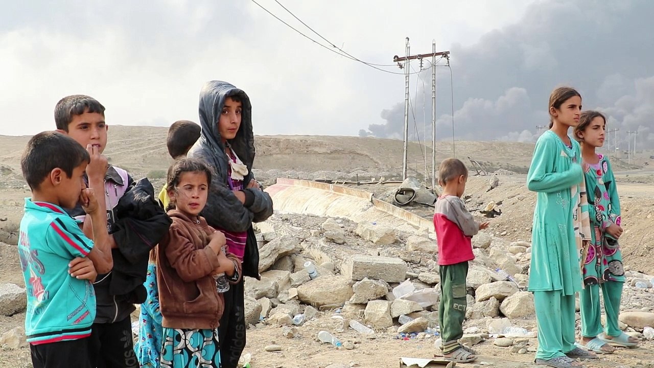 Flüchtlinge aus Mossul zwischen den Fronten