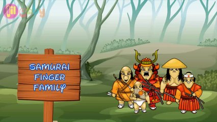 SUPER COOL SAMURAI Nursery Rhymes for Children! - Samurai Finger Family Song - Lil Abby - YouTube