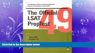 FAVORITE BOOK  The Official LSAT PrepTest 49 (Official LSAT PrepTest)